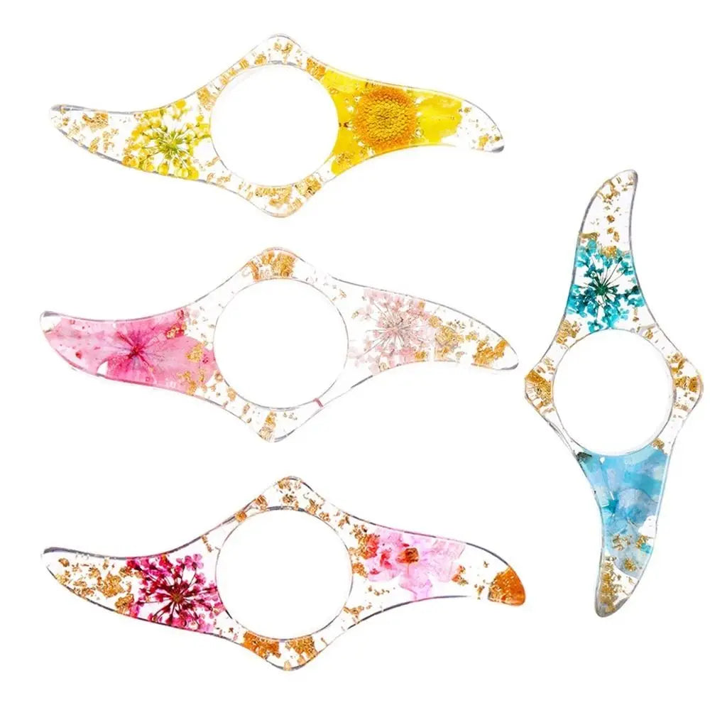 Book Accessories Acrylic Thumb Book Support Dried Flower Spreader Thumb Book Brace Colorful Smooth Book Page Holders Book Lovers