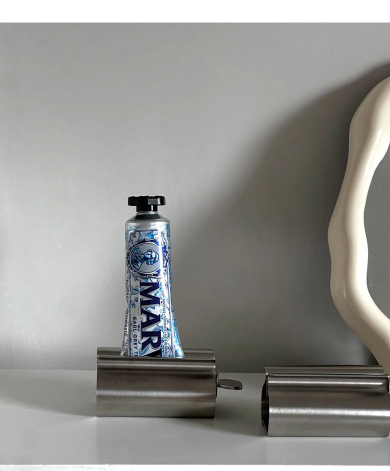 Stainless Steel Toothpaste Squeezers Manual Metal Toothpaste Dispenser Face Creams Rolling Press Bathroom Accessories