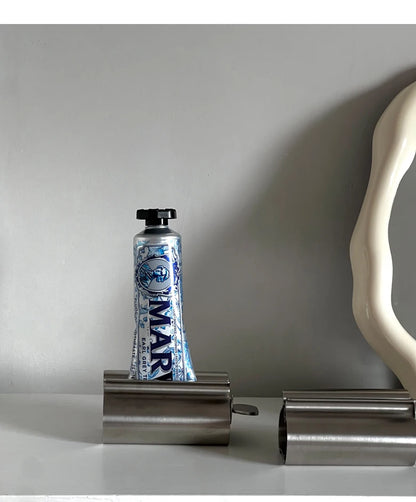 Stainless Steel Toothpaste Squeezers Manual Metal Toothpaste Dispenser Face Creams Rolling Press Bathroom Accessories