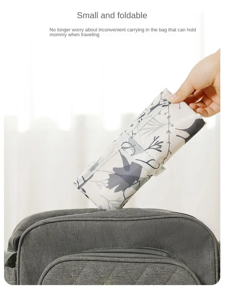 Waterproof Foldable Baby Diaper Changing Pad Portable Nylon Diaper Sheet for Newborn Toddler Travel Essential