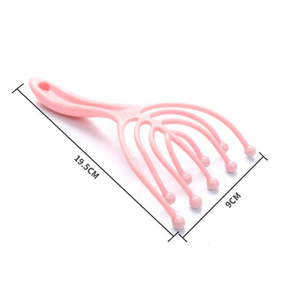 1 Pc Head Massager Scalp Neck Comb Roller Five Finger 9 Claws Steel Ball Hand Held Relax Spa Hair Care For Hair Stress Relief