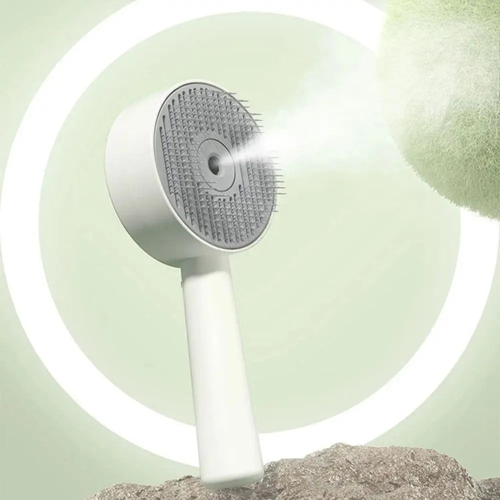 Anti-Static Pet Spray Hair Comb Demating Massaging Steam Spray Hair Remover Gentle Effective Smooth Tips