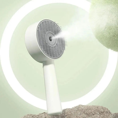Anti-Static Pet Spray Hair Comb Demating Massaging Steam Spray Hair Remover Gentle Effective Smooth Tips