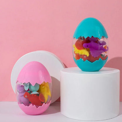 Baby Bath Toys Bathroom Suction Cup Set Soft Animal Dinosaur Building Blocks Children Funny Toy Parent-child Interactive Game