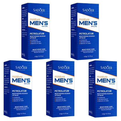 Men Lip Balm Moisturizing Hydration Fading Lip Lines Anti-Cracking Remove Dead Skin Refreshing And Not Greasy Exquisite Lip Care