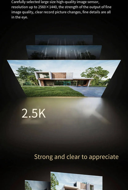 Xiaomi Mijia APP IP67 Waterproof 10000mah Battery Smart Outdoor IP Camera 2.5k HD  Wireless Security Infrared Night Vision Cam