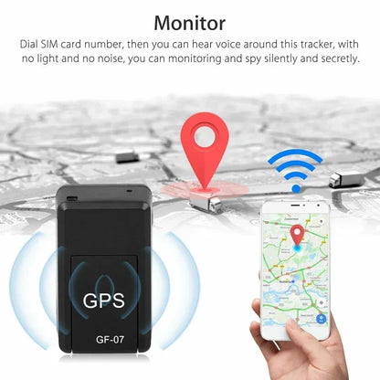 GF-07 Magnetic Car Tracker GPS Positioner Mini Real Time Tracking Magnet Adsorption Locator SIM Inserts Message Pets Anti-lost