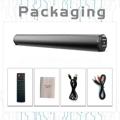 Super Powerful Sound Bar Portable Wireless Bluetooth Speaker Surround Stereo Home TV Sound Box Subwoofer FM Radio Home Theater