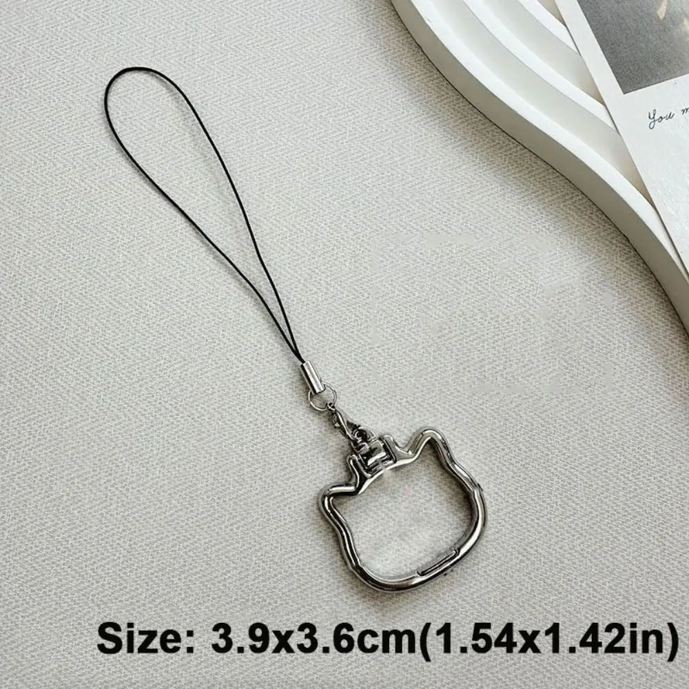 New 2-in-1 Mobile Phone Hanging Rope Foldable Kickstand Desktop Phone Holder Cell Phone Accessories Phone Lanyard