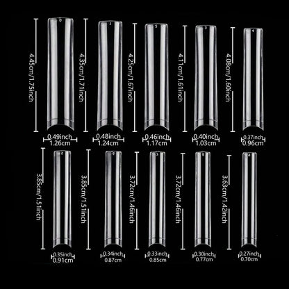 240PCS Short Almond Nail Tips Soft Gel Pre-Shaped Acrylic Nail Tips Half Matte Full Cover Nail Tips Clear Gelly Press on Nail