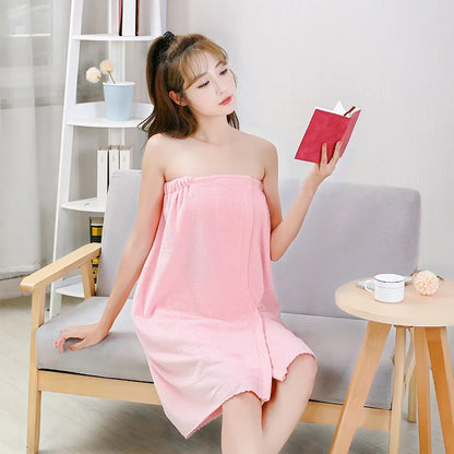 Womens Bath Towels Girls Wearable 135*80cm Fast Drying Bathing Beach Spa Bathrobes Wash Clothing Shower Bath And Gym Towel