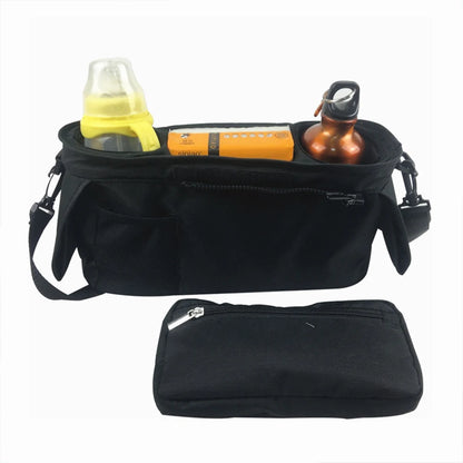 troller Caddy Stroller Organizer With Cup Holder, Non Slip Straps Stroller Bag for Phone, Pet Stroller Accessories