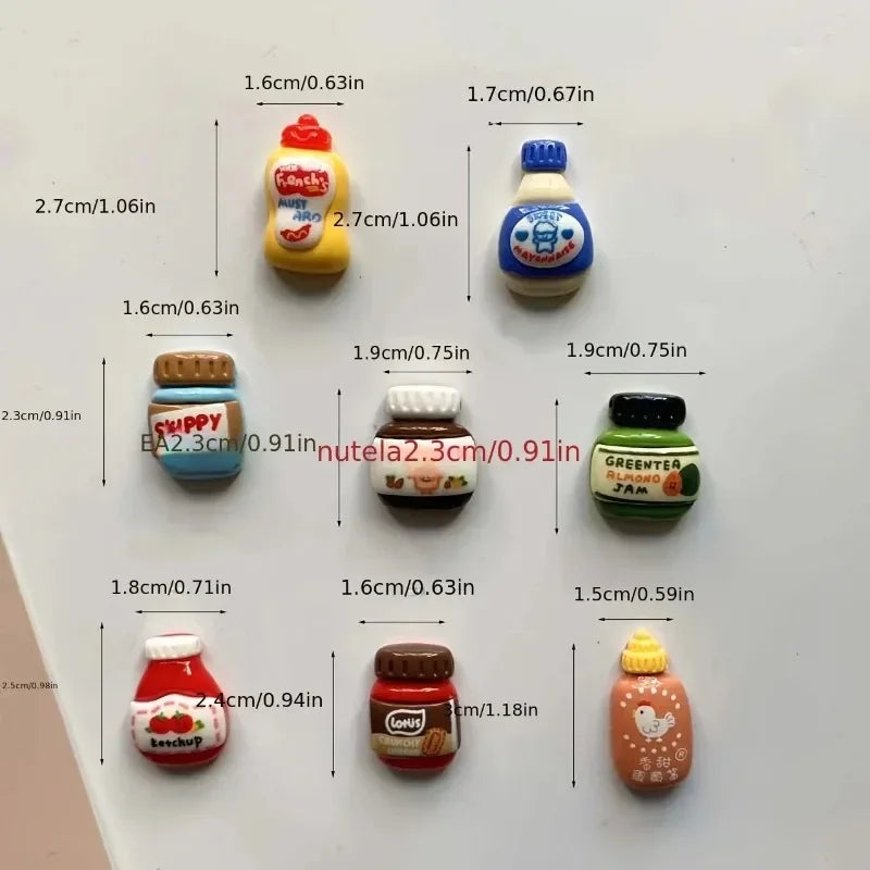 Refrigerator Magnets Cute Decorative Magnets Cartoon Food Fridge Magnets Personalized Fridge Magnet Locker Cabinet