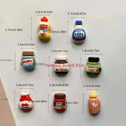 Refrigerator Magnets Cute Decorative Magnets Cartoon Food Fridge Magnets Personalized Fridge Magnet Locker Cabinet