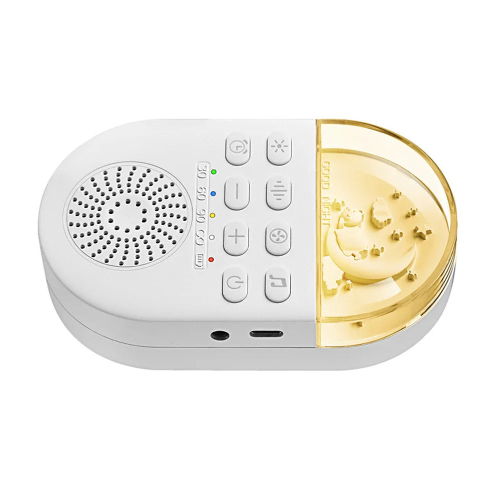 White Noise Machine Portable Baby White Noise Machine 24 Soothing Sounds Sleeping Relaxation Rechargeable for Home Travel