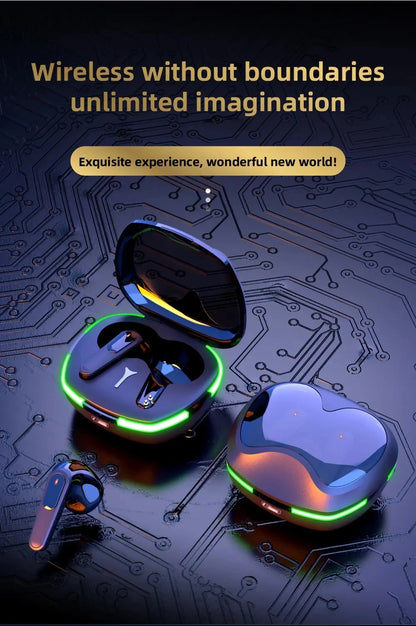 New Pro60 Binaural Wireless TWS Wireless Bluetooth Headset Mini Sports Bluetooth Headset NoiseCancelling Gaming Headset