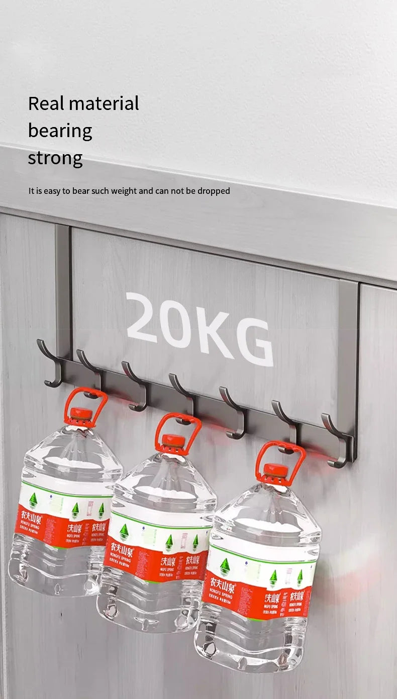 Hooks Over The Door Home Organizer Rack Clothes Coat Hat Towel Hanger Bathroom Accessories Holder Door Hang Quick Installation