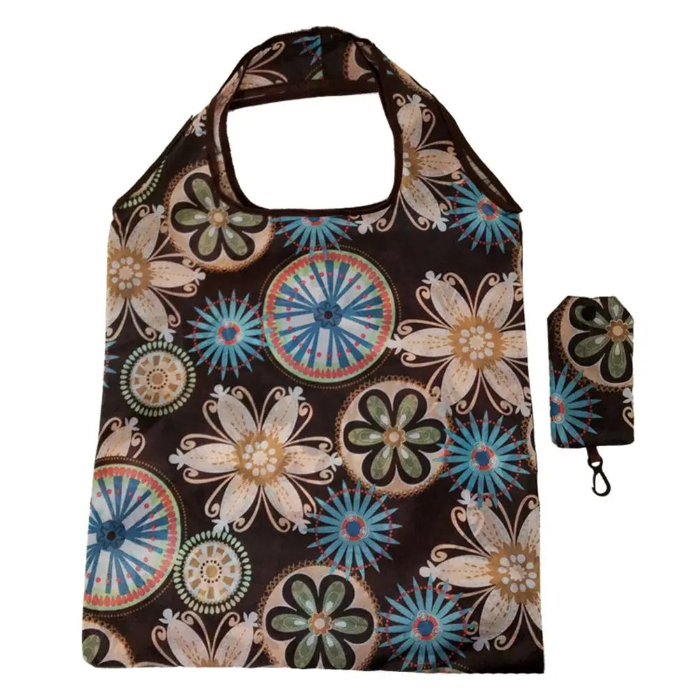 Foldable Shopping Bags for Groceries Recyclable Grocery Tote Pouch Eco-Friendly Heavy Duty Washable Shopping Bag