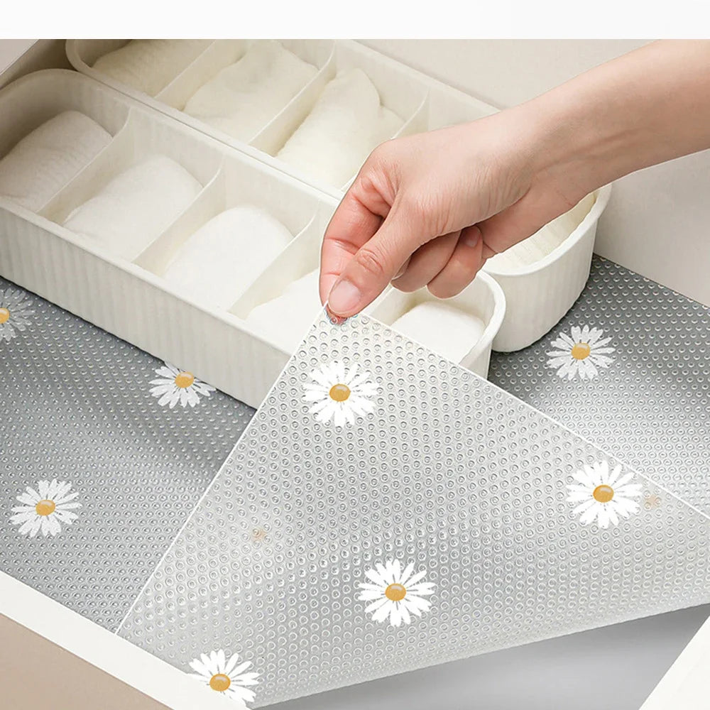 1 Roll, 30x100cm Waterproof Non-Slip Plastic Shelf Liner Roll, Multipurpose Cabinet Drawer Mat Liner for Kitchen, Fridge, Table