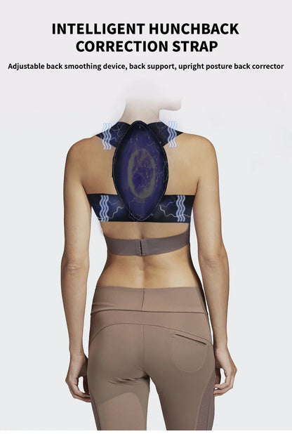 EMS Perfect Posture Belt Corrector Back Massage With Muscle Stimulator For Adult and Kids Improve Lumbar Support Posture