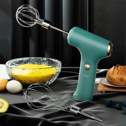 Electric Food Mixer Dough Blender Egg Beater USB Wireless Hand Blender Spiral Whisk Cream Mixer For Kitchen Cooking Tools