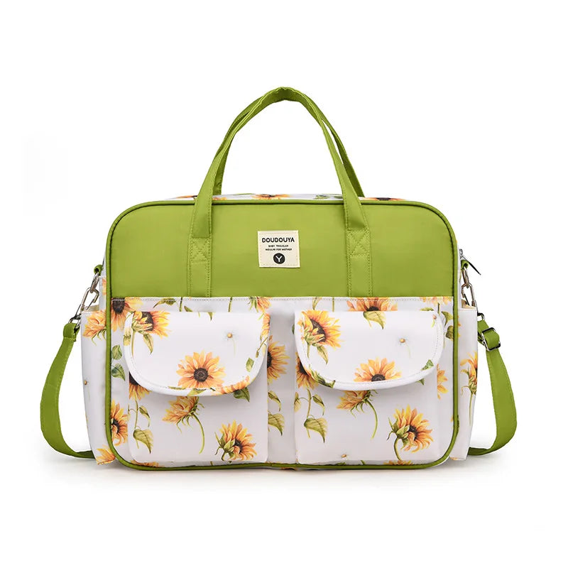 Diaper Pad Changing Bag Mother and Baby Bag Shoulder New Bag Going Out with Baby Light Bag Horizontal Hand-held Tote Bag