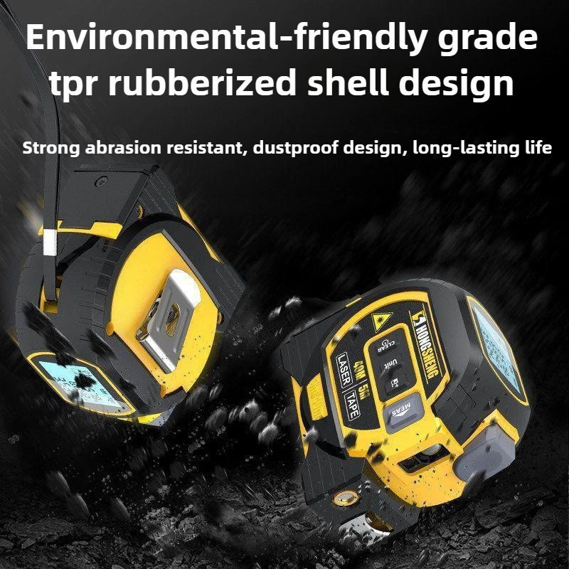 3 in 1 High Precision Laser Tape Measure 5M Infrared Rangefinder Electronic Tape Laser Measuring Ruler Building Measurement