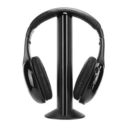 5 in 1 FM Wireless Headset Built‑in Microphone Earphone Headset with Charging Stand Headset Wireless Earphone Wireless Headset