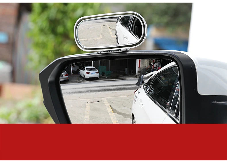 Universal Car Mirror 360° Adjustable Wide Angle Side Rear Mirrors blind spot Snap way for Parking Auxiliary Rear View Mirror