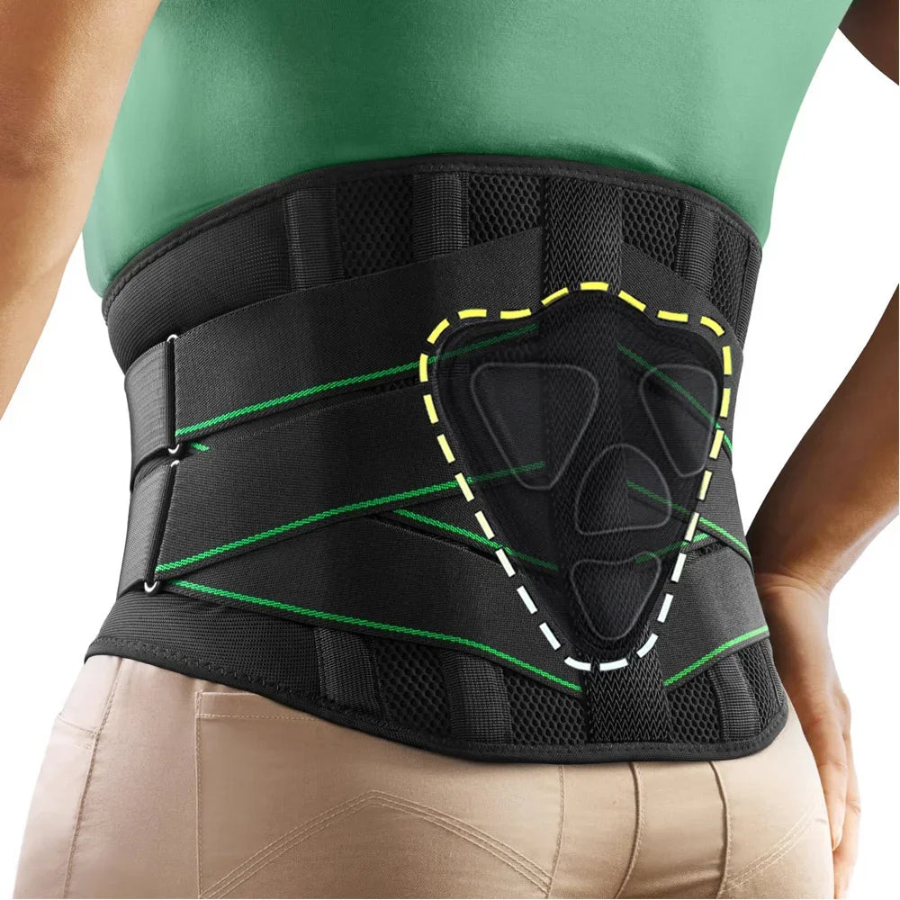 Back Brace for Lower Back Pain Relief Men Women,Breathable Back Support Brace with 3D Lumbar Support Pad for Lifting At Work