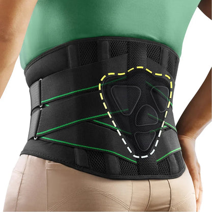 Back Brace for Lower Back Pain Relief Men Women,Breathable Back Support Brace with 3D Lumbar Support Pad for Lifting At Work