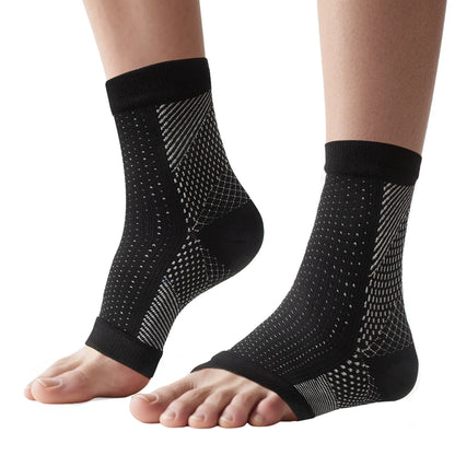 1Pair Neuropathy Socks - Compression Diabetic Toeless Foot Sleeves for Ankle Gout, Plantar Fasciitis Relief Brace for Men Women