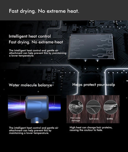 Professional Hair Dryer Super Hair Dryer 220V Leafless Hair dryers Home Curling Iron Salon Hair Styler Blow Drier