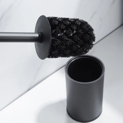 Modern Stainless Steel Toilet Brush Bathroom Accessories Detachable Bathroom Bowl Brush Set