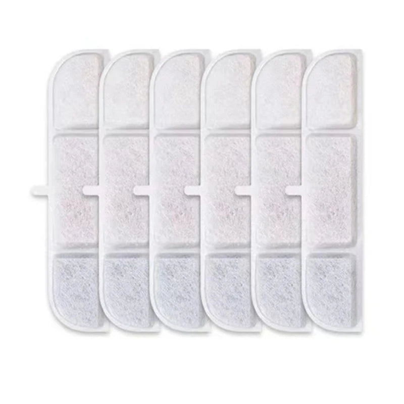 6 Activated Carbon Filter For Cat Water Fountain WFP6 Replacement Filters For Pet Automatic Drinking Fountain Easy Install