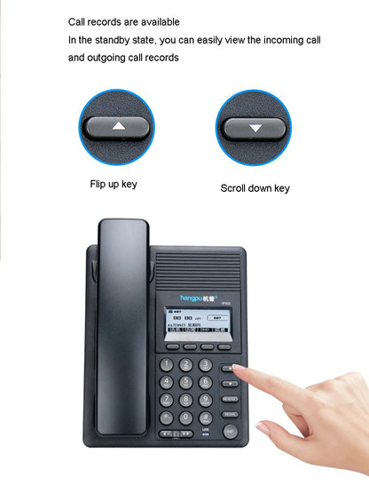 IP Telephone SIP Network Language Telephone Customer Service VOIP Landline With Backlight Led Screen