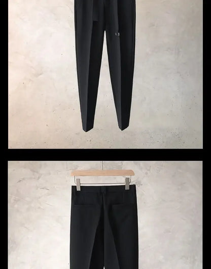 Draped Office Trousers For Men Fluid White Man Suits Pants Work Summer 2024 Chinese Homme Clothing Premium Stylish Formal