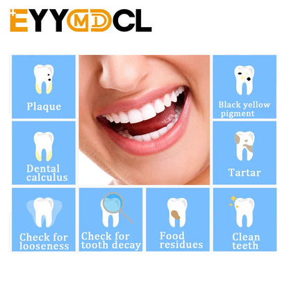 Dental Tool Set Dental Mirrors Oral Scope Tweezers 3pcs Stainless Steel Teeth Cleaning Tool Oral Dental Cleaning Kit Dentist