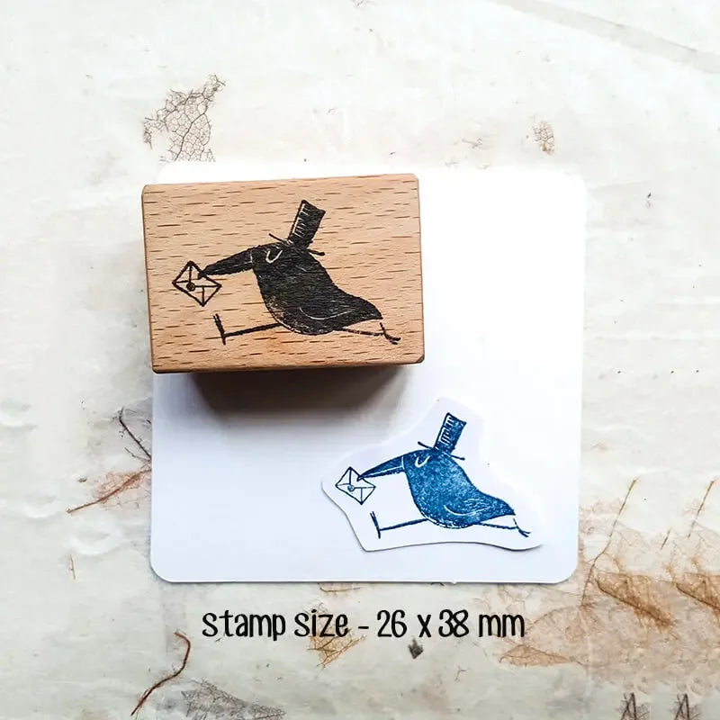 Stamp Scrapbooking Supplies Flower Petal Birds Stationary Kawaii Wooden Stamps