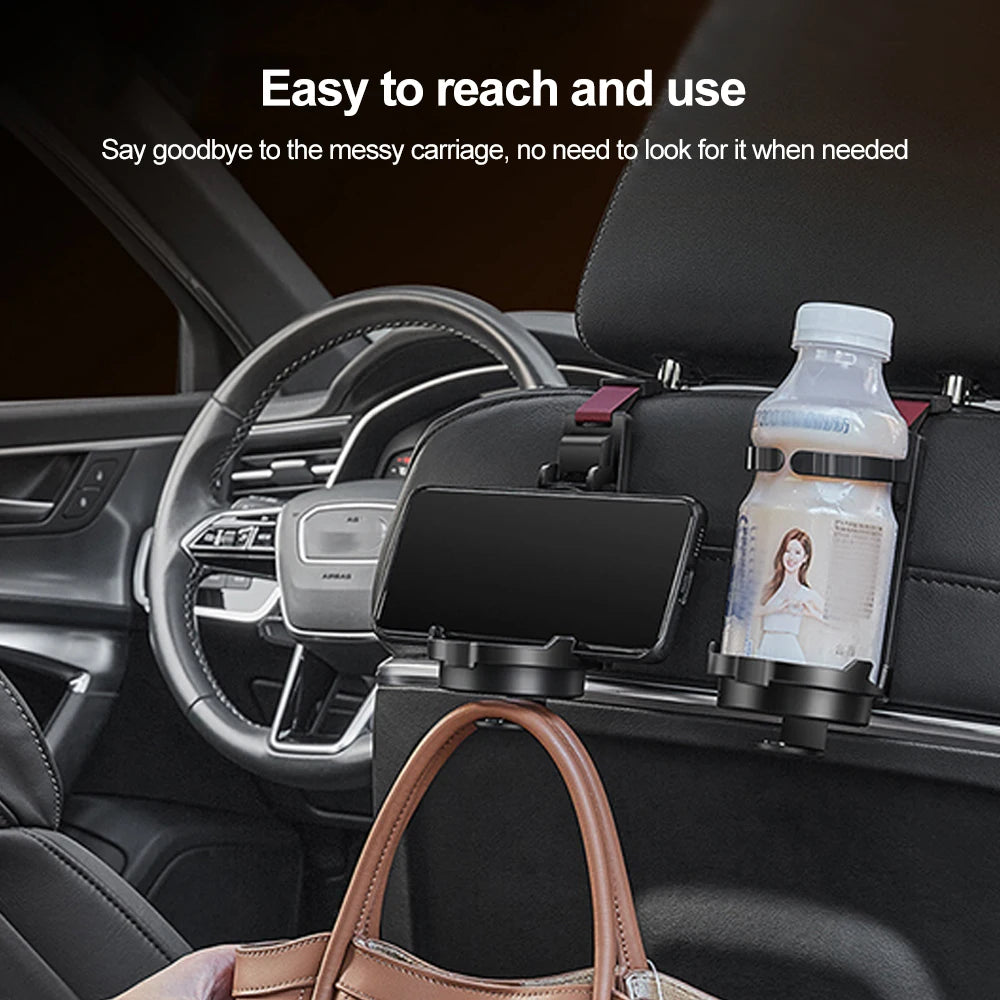 Universal Auto Storage Hanger Car Seat Headrest Hook Organizer Multifunctional Storage Holder for Car Strong for Vehicle