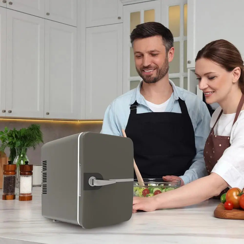 6L Car Mini Fridge For Camping Picnic Beauty Cosmetics Mask Makeup Skincare Refrigerator Cooling Dormitory Refrigerator