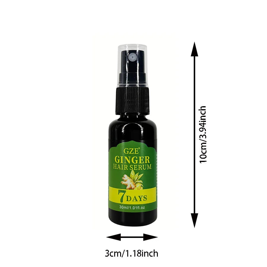 2 Pack GZE Ginger Hair Serum 7 Days Moisturizing Strong Hair