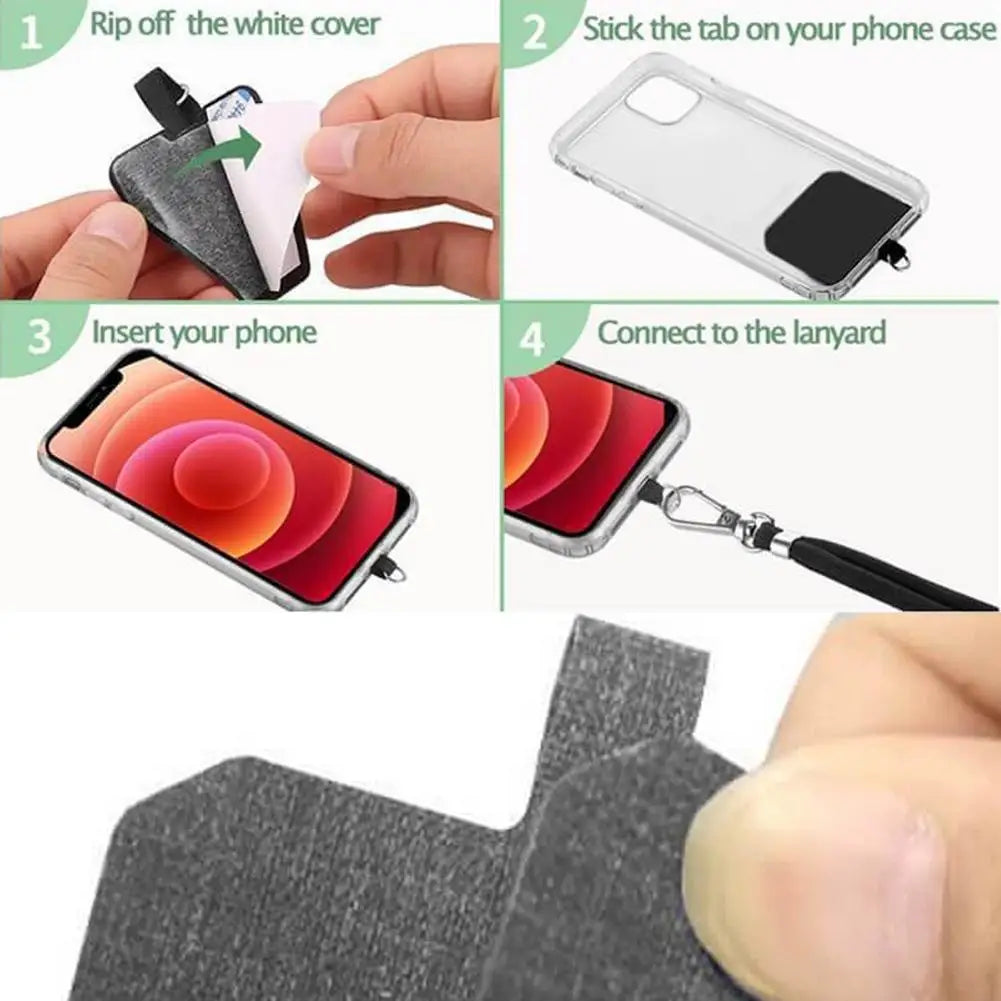 150cm Universal Adjustable Phone Lanyard Strap Mobile Phone Hanging Rope Neck Straps Anti-lost Lanyards Cell Phone Accessories