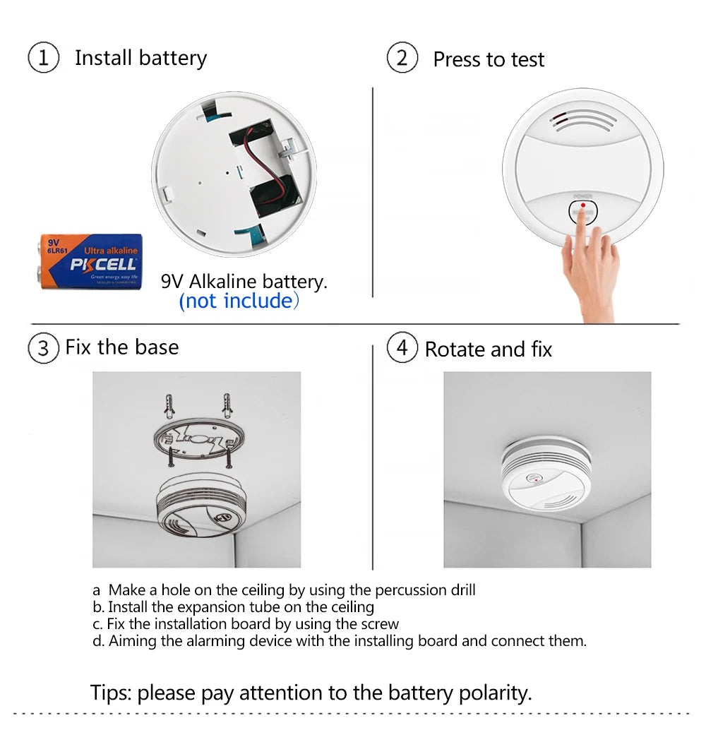 Tuya Smart Wifi Smoke Detector Sensor 80DB Alarm Fire Smoke Detector Wifi Fire Protection Home Security Alarm Smart Life APP