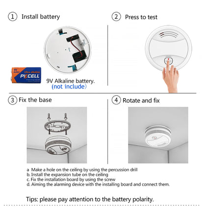 Tuya Smart Wifi Smoke Detector Sensor 80DB Alarm Fire Smoke Detector Wifi Fire Protection Home Security Alarm Smart Life APP