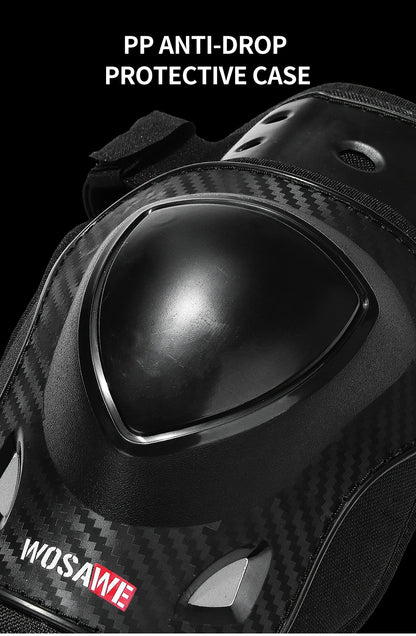 WOSAWE Motorcycle Knee Pads Protective Gear Equipment Motocross Protection Riding Elbow Guard Knee Pad Protector Kit