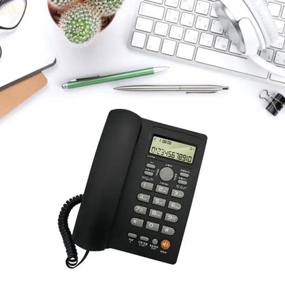 20CE English Telephone Fixed Landline Phone Caller Display Speed Dial Home Office No Need Battery Telephones