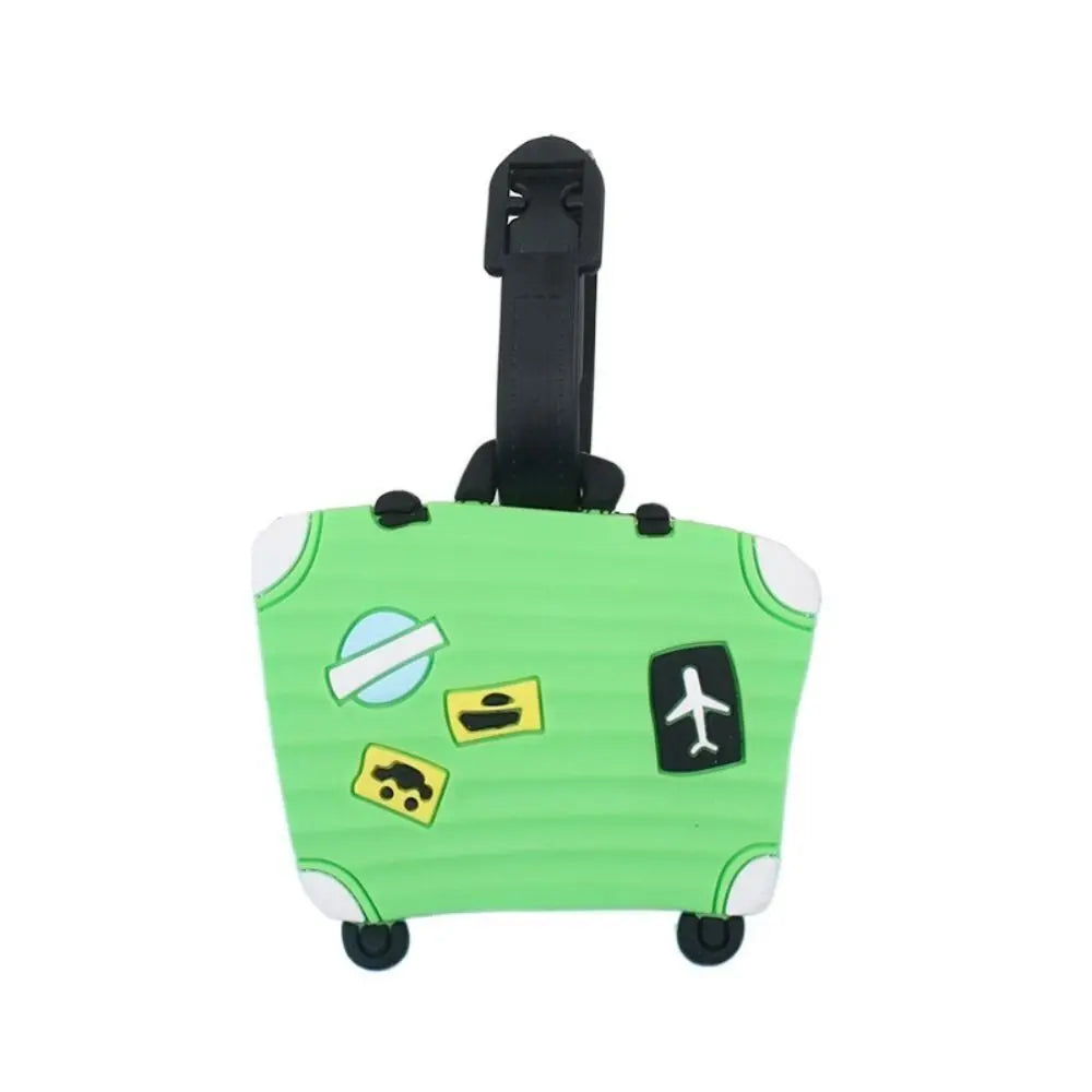 Cartoon Luggage Tag Baggage Handbag Label Creative Boarding Pass Hangtag Travel Accessories