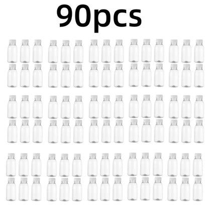 6pcs Small Plastic Bottle 100ml Milk Bottles Small Juice Bottles Leakproof Milk Bottles Portable Beverage Bottles Plastic Water