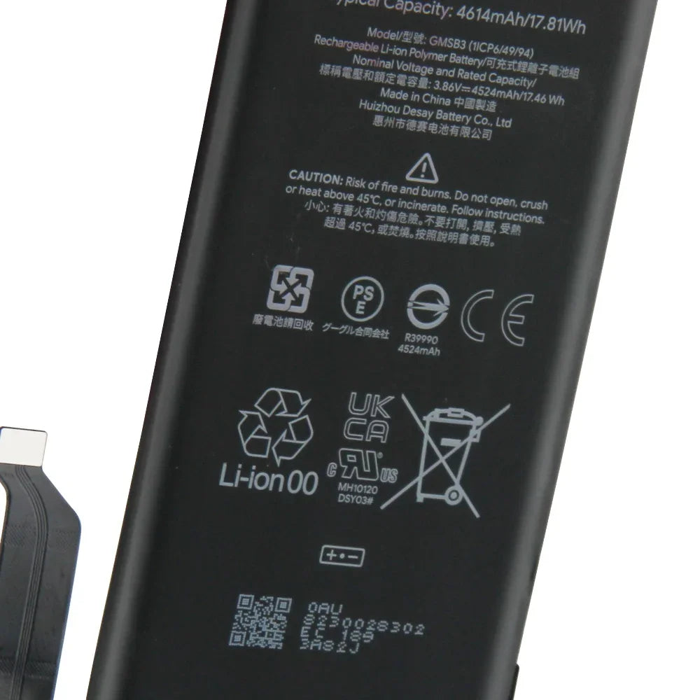 Replacement Battery GMSB3 For Google Pixel 6 4614mAh G63QN For Google Pixel 6 Pro 5003mAh GLU7G For Google Pixel 6A